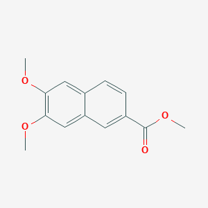 molecular formula C14H14O4 B13998728 Methyl 6,7-dimethoxynaphthalene-2-carboxylate CAS No. 76886-86-7