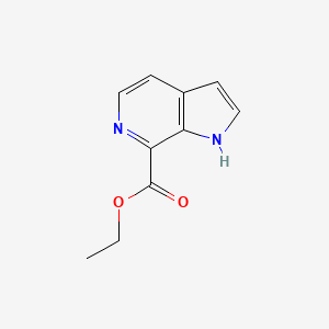 molecular formula C10H10N2O2 B1399873 ethyl 1H-pyrrolo[2,3-c]pyridine-7-carboxylate CAS No. 945840-74-4