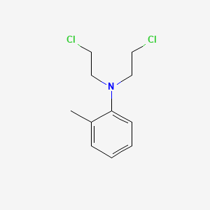 molecular formula C11H15Cl2N B13998730 o-Toluidine, N,N-bis(2-chloroethyl)- CAS No. 1448-51-7