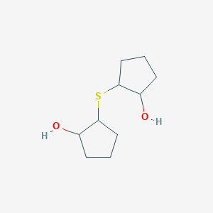 molecular formula C10H18O2S B13998803 Cyclopentanol, 2,2'-thiobis- CAS No. 5445-02-3