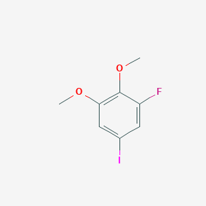 molecular formula C8H8FIO2 B13998819 1,2-Dimethoxy-3-fluoro-5-iodobenzene 