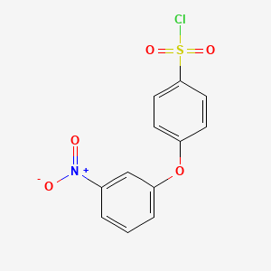 molecular formula C12H8ClNO5S B1399882 4-(3-Nitrophenoxy)benzenesulfonyl chloride CAS No. 1351619-22-1