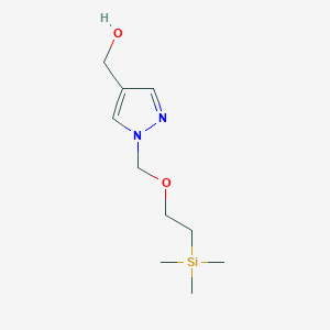 molecular formula C10H20N2O2Si B13998827 (1-((2-(Trimethylsilyl)ethoxy)methyl)-1H-pyrazol-4-yl)methanol 