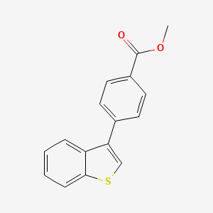 molecular formula C16H12O2S B13998838 Methyl 4-(1-benzothien-3-yl)benzoate 