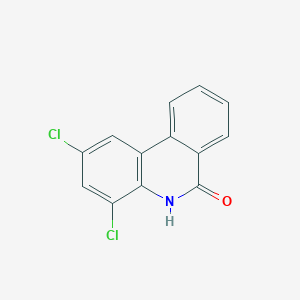 molecular formula C13H7Cl2NO B13998894 2,4-Dichlorophenanthridin-6(5h)-one CAS No. 27353-45-3