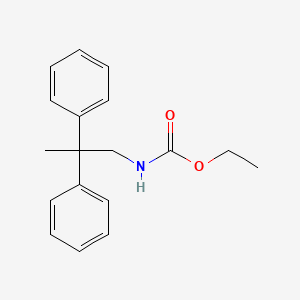 molecular formula C18H21NO2 B13998913 ethyl N-(2,2-diphenylpropyl)carbamate CAS No. 40691-65-4