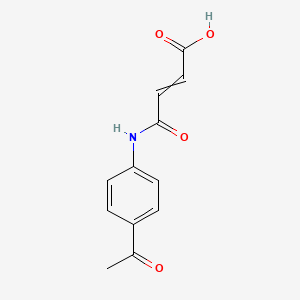 molecular formula C12H11NO4 B13998916 4-(4-Acetylanilino)-4-oxobut-2-enoic acid 