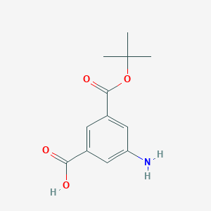 molecular formula C12H15NO4 B13998921 5-Amino-isophthalic acid mono t-Butyl ester 