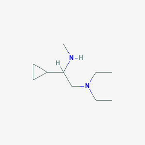 molecular formula C10H22N2 B1399896 1-Cyclopropyl-N2,N2-diethyl-N1-methylethane-1,2-diamine CAS No. 1341066-00-9