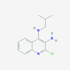 molecular formula C13H16ClN3 B139990 2-Chloro-N4-isobutylquinoline-3,4-diamine CAS No. 133860-76-1