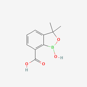 molecular formula C10H11BO4 B13999099 1-Hydroxy-3,3-dimethyl-2,1-benzoxaborole-7-carboxylic acid 