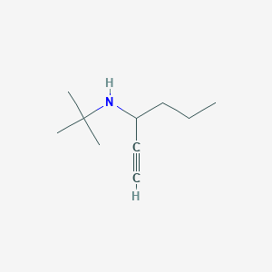 molecular formula C10H19N B13999145 N-tert-butylhex-1-yn-3-amine CAS No. 2906-09-4