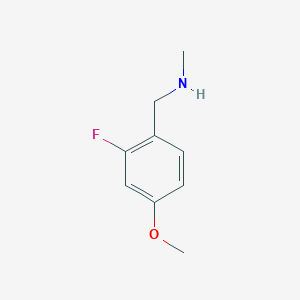 molecular formula C9H12FNO B1399916 [(2-Fluoro-4-methoxyphenyl)methyl](methyl)amine CAS No. 1173004-69-7