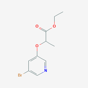 molecular formula C10H12BrNO3 B1399919 Ethyl 2-[(5-bromopyridin-3-yl)oxy]propanoate CAS No. 1339616-02-2