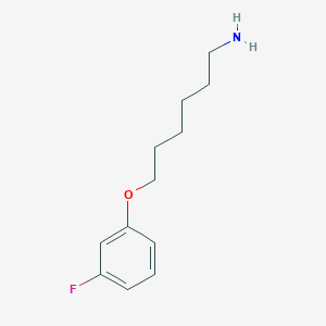 molecular formula C12H18FNO B1399921 6-(3-Fluorophenoxy)hexan-1-amine CAS No. 1339917-20-2