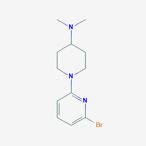 molecular formula C12H18BrN3 B1399928 1-(2-Bromopyridin-6-yl)-N,N-dimethylpiperidin-4-amine CAS No. 1343149-95-0
