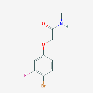 molecular formula C9H9BrFNO2 B1399931 2-(4-bromo-3-fluorophenoxy)-N-methylacetamide CAS No. 1491593-59-9