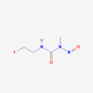 molecular formula C4H8FN3O2 B13999347 3-(2-Fluoroethyl)-1-methyl-1-nitrosourea CAS No. 13908-88-8