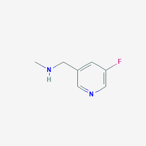 molecular formula C7H9FN2 B1399936 1-(5-Fluoropyridin-3-YL)-N-methylmethanamine CAS No. 1060802-39-2