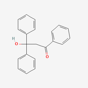 molecular formula C21H18O2 B13999377 1-Propanone, 3-hydroxy-1,3,3-triphenyl- CAS No. 6624-02-8