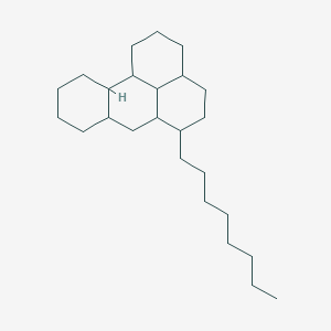 molecular formula C25H44 B13999384 6-n-Octylperhydrobenz[de]anthracene CAS No. 7225-65-2