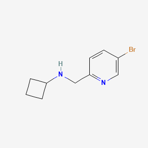 N-[(5-bromopyridin-2-yl)methyl]cyclobutanamine