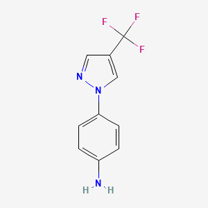 4-[4-(trifluoromethyl)-1H-pyrazol-1-yl]aniline
