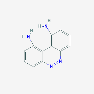 molecular formula C12H10N4 B13999447 Benzo[c]cinnoline-1,10-diamine CAS No. 62121-67-9