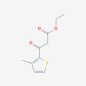 molecular formula C10H12O3S B1399948 ethyl 3-(3-methylthiophen-2-yl)-3-oxopropanoate CAS No. 250375-44-1
