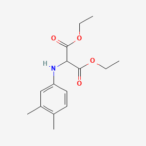 molecular formula C15H21NO4 B13999499 Diethyl[(3,4-dimethylphenyl)amino]propanedioate CAS No. 6939-60-2