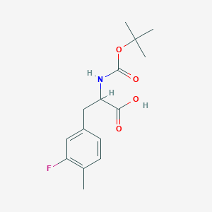2-{[(tert-Butoxy)carbonyl]amino}-3-(3-fluoro-4-methylphenyl)propanoic acid