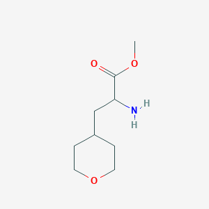 molecular formula C9H17NO3 B1399957 Methyl 2-amino-3-(tetrahydro-2H-pyran-4-yl)propanoate CAS No. 1192057-13-8