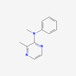molecular formula C12H13N3 B13999634 N,3-dimethyl-N-phenylpyrazin-2-amine CAS No. 88613-84-7