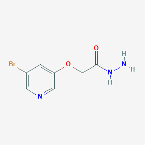 molecular formula C7H8BrN3O2 B1399972 2-[(5-Bromopyridin-3-yl)oxy]acetohydrazide CAS No. 1342005-19-9