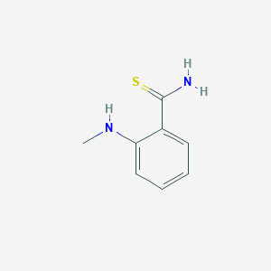 molecular formula C8H10N2S B13999726 2-(Methylamino)benzenecarbothioamide CAS No. 32600-73-0