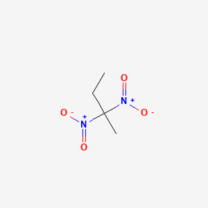 molecular formula C4H8N2O4 B13999736 2,2-Dinitrobutane CAS No. 5437-66-1