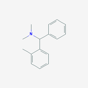 molecular formula C16H19N B13999777 n,n-Dimethyl-1-(2-methylphenyl)-1-phenylmethanamine CAS No. 5350-55-0
