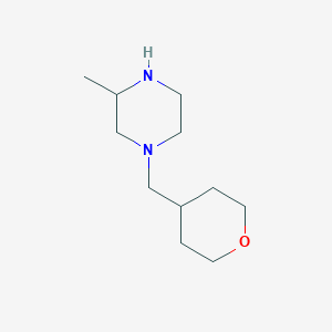 molecular formula C11H22N2O B1399981 3-Methyl-1-[(oxan-4-yl)methyl]piperazine CAS No. 1500067-58-2