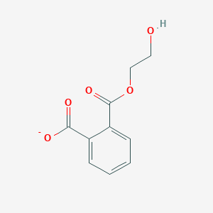 molecular formula C10H9O5- B13999833 1,2-Benzenedicarboxylic acid, 1-(2-hydroxyethyl) ester 