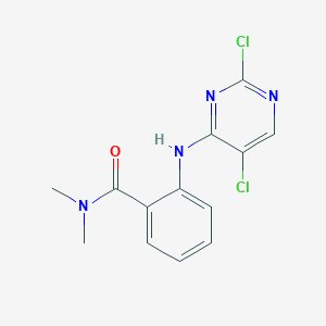 molecular formula C13H12Cl2N4O B13999857 2-((2,5-dichloropyrimidin-4-yl)amino)-N,N-dimethylbenzamide 