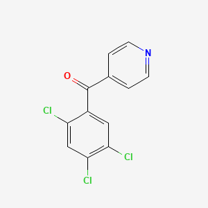 molecular formula C12H6Cl3NO B13999909 (Pyridin-4-yl)(2,4,5-trichlorophenyl)methanone CAS No. 62246-99-5
