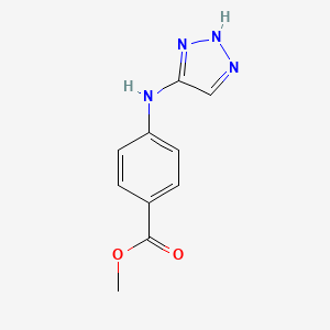 molecular formula C10H10N4O2 B13999922 methyl 4-(2H-triazol-4-ylamino)benzoate CAS No. 76109-78-9