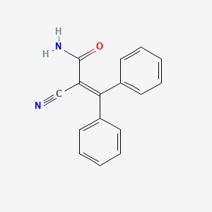 molecular formula C16H12N2O B13999960 2-Cyano-3,3-diphenylprop-2-enamide CAS No. 731-48-6