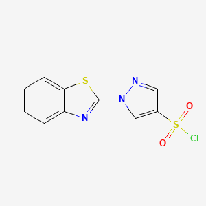 1-(1,3-Benzothiazol-2-yl)-1H-pyrazole-4-sulfonyl chloride