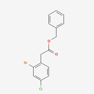 molecular formula C15H12BrClO2 B14000022 Benzyl (2-bromo-4-chlorophenyl)acetate 