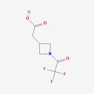 2-[1-(Trifluoroacetyl)azetidin-3-yl]acetic acid