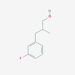 molecular formula C10H13FO B1400005 3-(3-Fluorophenyl)-2-methylpropan-1-ol CAS No. 1339642-82-8