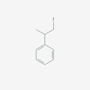 molecular formula C9H11I B14000082 Benzene, (2-iodo-1-methylethyl)- CAS No. 1459-01-4
