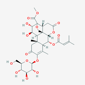 molecular formula C32H42O16 B140001 Bruceoside C CAS No. 141271-79-6