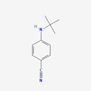 molecular formula C11H14N2 B14000136 4-(Tert-butylamino)benzonitrile CAS No. 36171-09-2